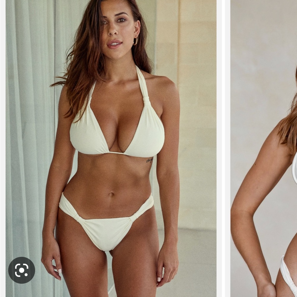 Monday Swimwear Cream Tulum Bikini Bottoms